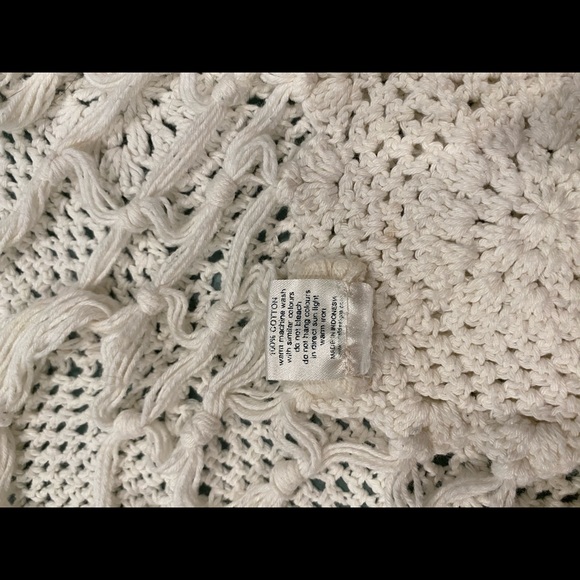 Reserved- Spell White sands crochet blanket and pillow cover set & Sienna mini - Picture 11 of 14